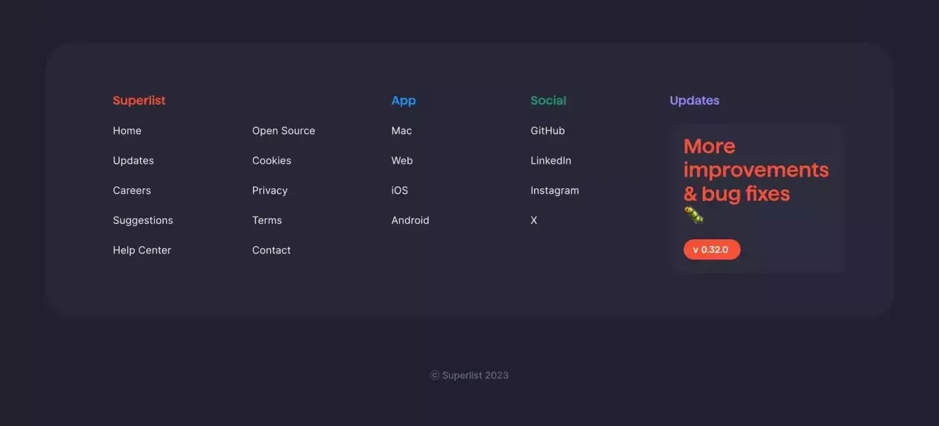 Footer