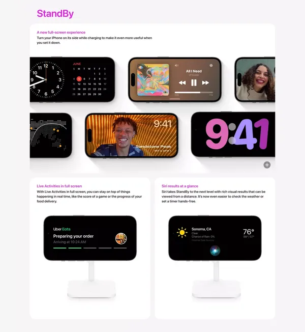 iOS 17 Preview - Apple - Landing design inspiration