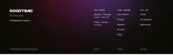 Goodtime — No-code design subscription - Landing design inspiration