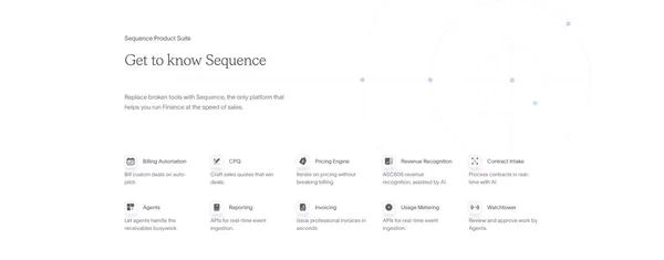 Sequence - Landing design inspiration