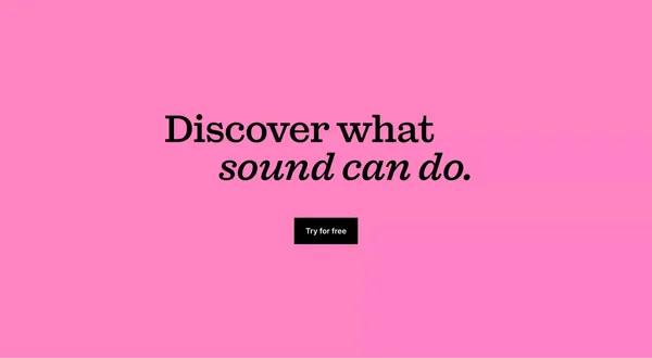 Bring your story to life | Music & SFX for videos | Epidemic Sound - Landing design inspiration