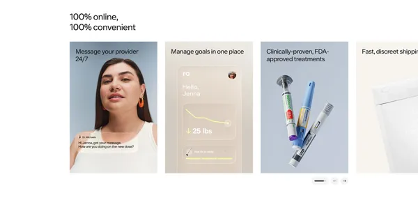 Ro - Weight-loss-better-sex-fuller-hair-improved-skin-and-more-online - Landing design inspiration