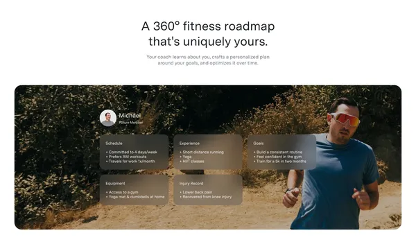 Future | Never skip a workout again. - Landing design inspiration