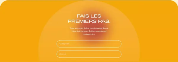 Découvrez nos artistes, oeuvres, cours et spectacles de danse - Landing design inspiration