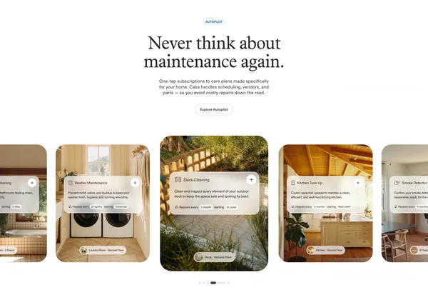 Casa – your home, on autopilot - Landing design inspiration