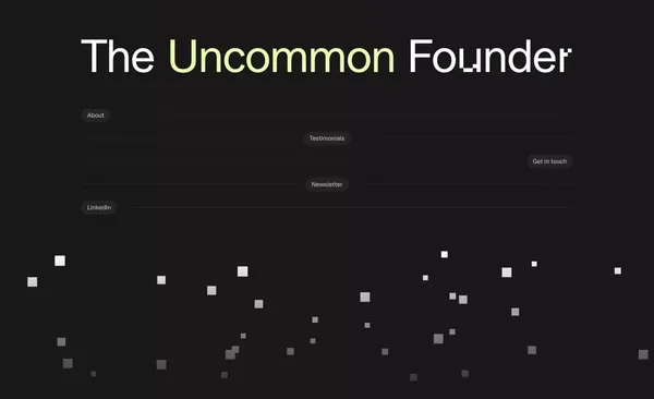 The Uncommon Founder Â· Coach and advisor - Landing design inspiration