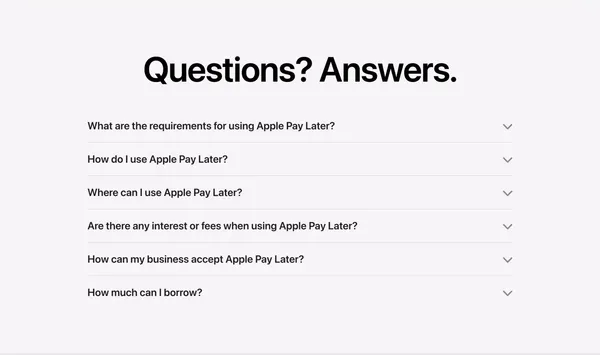 Apple Pay - Apple Pay Later - Apple - Landing design inspiration