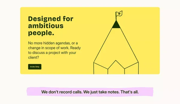Say Briefly - Landing design inspiration