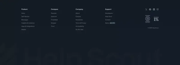 Help Scout: Shared Inbox, Help Center, & Live Chat Software - Landing design inspiration