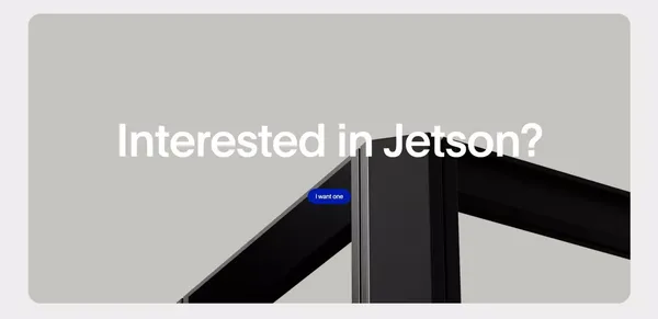 Jetson by Mute - The new workspace essential - Landing design inspiration