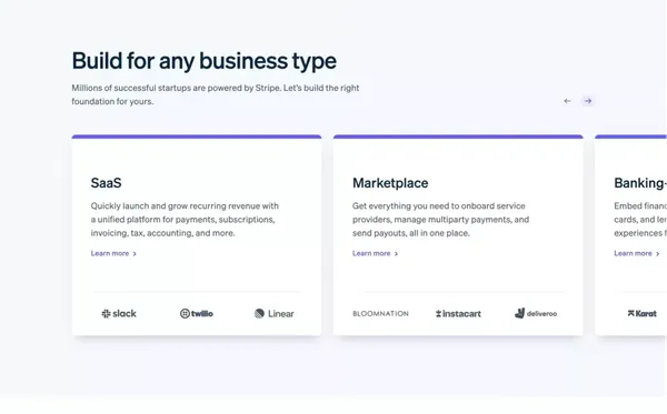 Payment Processing Tools & Resources for Startups - Landing design inspiration