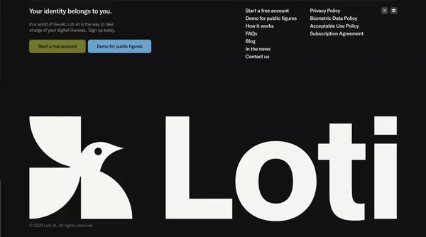 Loti - Landing design inspiration