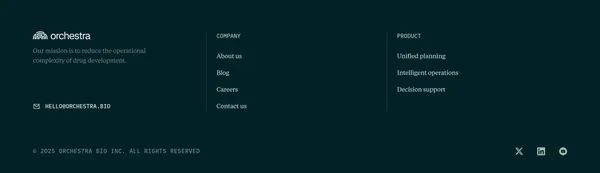 Intelligent management platform for R&D - Orchestra - Landing design inspiration