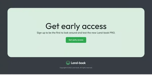 Say ‘Hi’ to Land-book PRO - Landing design inspiration