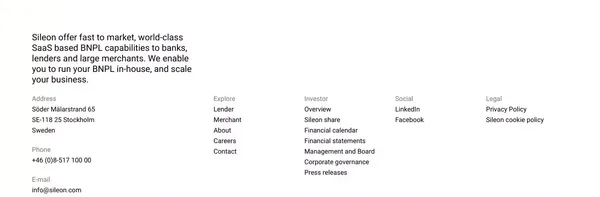 BNPL SaaS with powers for your business to grow - Sileon - Landing design inspiration