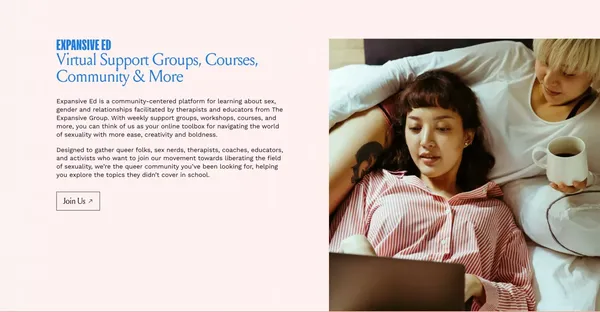 LGBTQ Counseling & Gender Therapy | The Expansive Group - Landing design inspiration