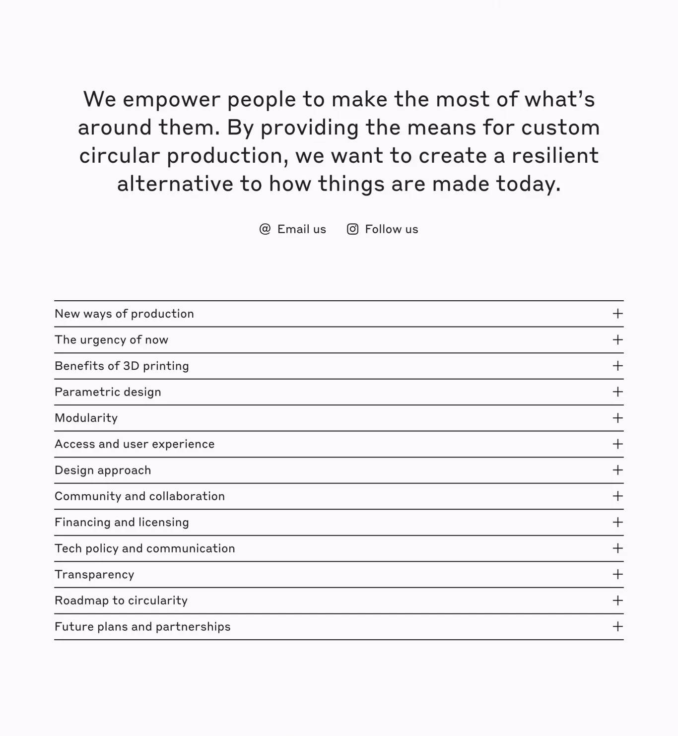 Value proposition