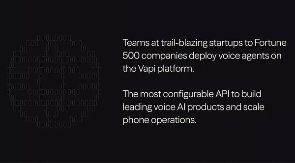 Vapi - Voice AI agents for developers - Landing design inspiration