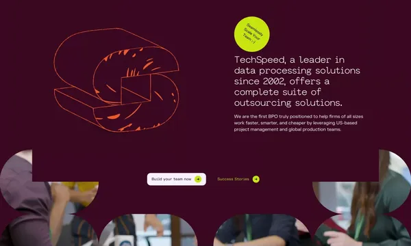 TechSpeed - Landing design inspiration