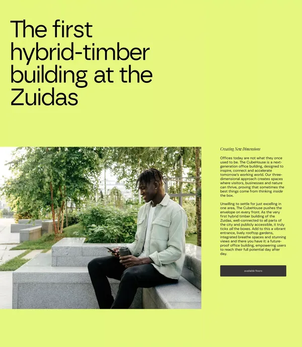 The CubeHouse · Creating New Dimensions · The CubeHouse - Landing design inspiration