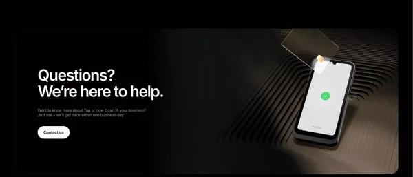 Tap - Fast, smart and affordable terminal by Mollie - Landing design inspiration
