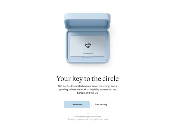 Les Amis | Your Family of Girlfriends - Landing design inspiration