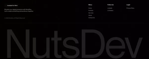 NutsDev - Digital Design Agency - Landing design inspiration