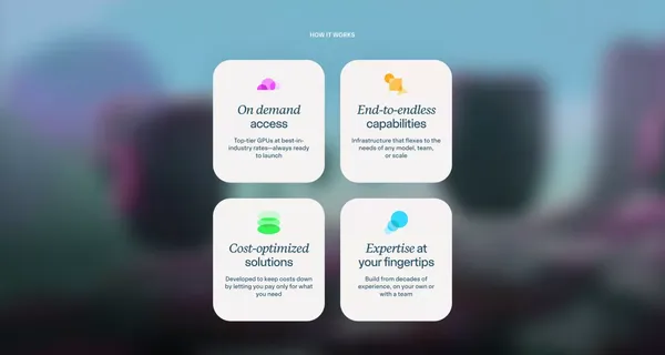 AI Infrastructure to take you anywhere - Landing design inspiration