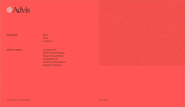 Advis Law - Landing design inspiration