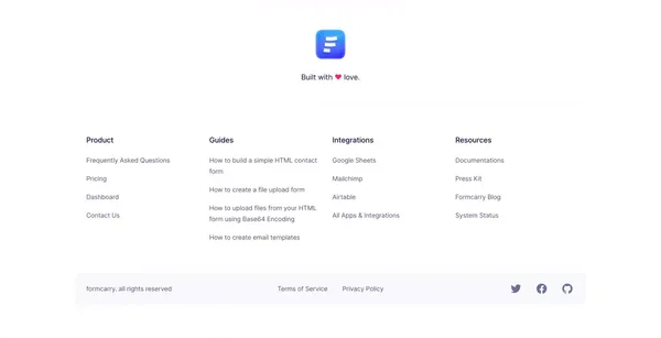 Formcarry. | Hassle-free HTML Forms - Landing design inspiration