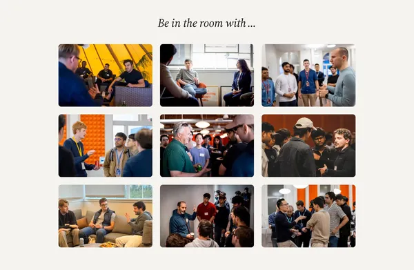 Y Combinator - Landing design inspiration