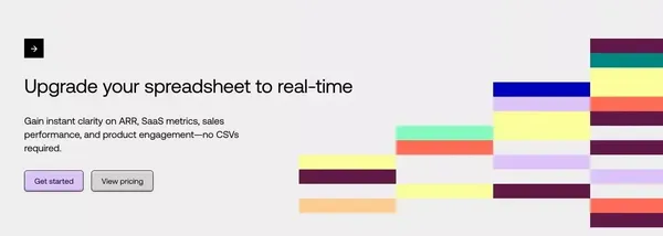 The Connected Spreadsheet: Subscription Analytics, CRM, & BI - Landing design inspiration