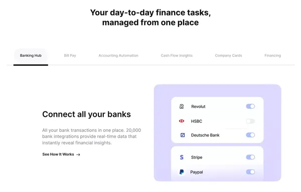 Friday Finance - Business finance, simplified - Landing design inspiration