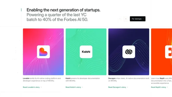 Mintlify - The Knowledge Platform Built for Agents - Landing design inspiration