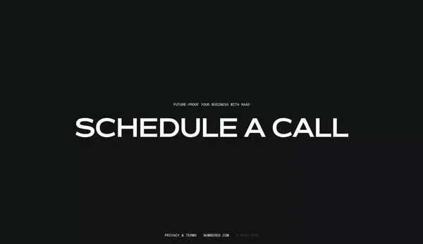 Raad Labs - Landing design inspiration