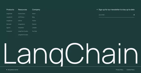 LangChain - Landing design inspiration
