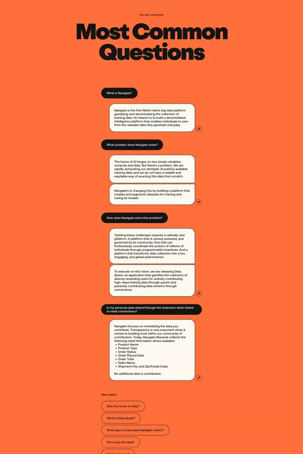 Navigate - Landing design inspiration