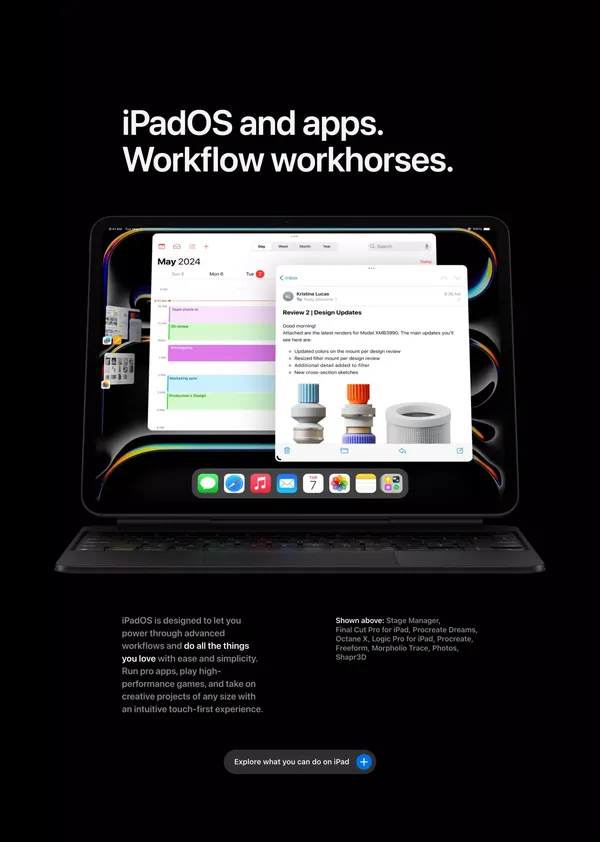 iPad Pro - Apple - Landing design inspiration