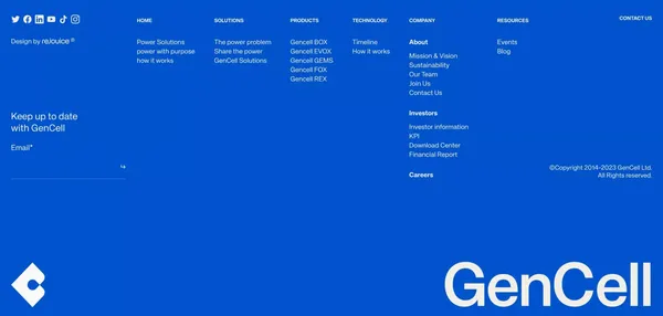 Gencell - Landing design inspiration