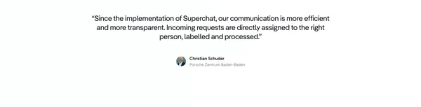 The messaging solution for your business | Superchat - Landing design inspiration