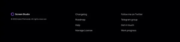 Screen Studio — Beautiful screen recordings in minutes - Landing design inspiration
