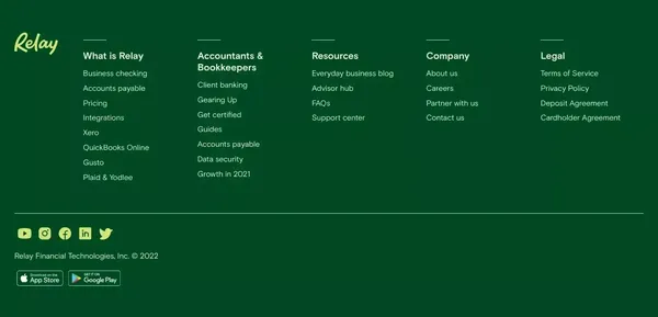 Relay | Online Business Banking | On The Money, All The Time - Landing design inspiration