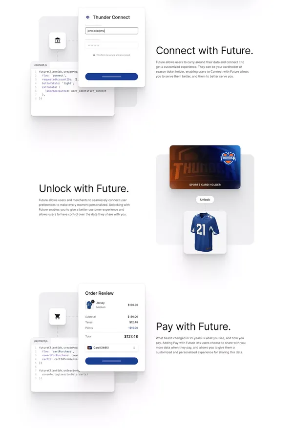 Future - Landing design inspiration