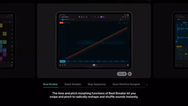 Logic Pro for iPad - Apple - Landing design inspiration
