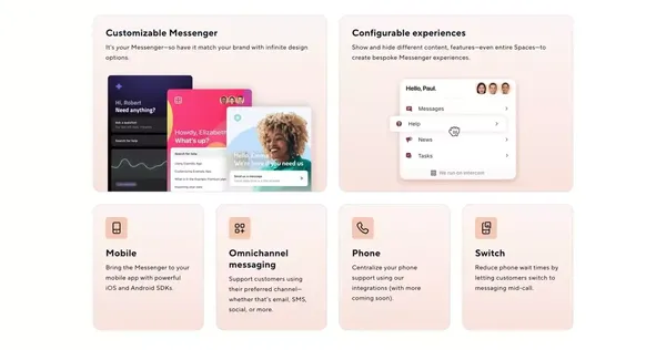 Intercom: The best of automation and human customer service - Landing design inspiration