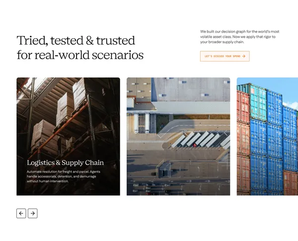 Freehand | Autonomous Enterprises Spend Governance - Landing design inspiration