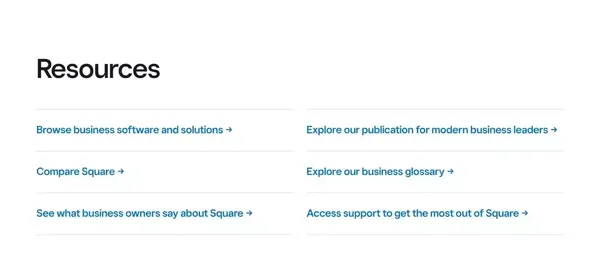 Square | Solutions For Your Small, Medium & Large Business - Landing design inspiration