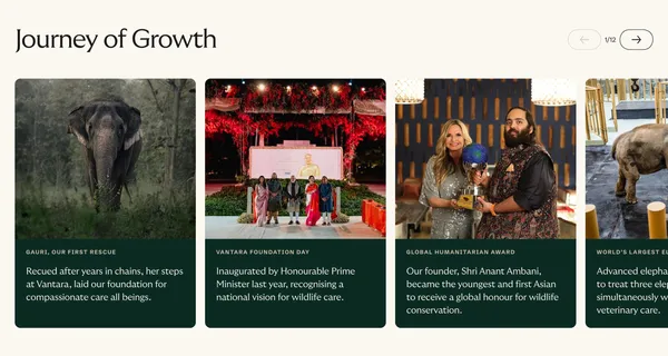 Global Wildlife Rescue and Conservation Centre in Jamnagar | Vantara - Landing design inspiration