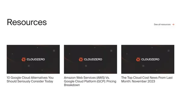CloudZero: The Cloud Cost Intelligence Platform - Landing design inspiration