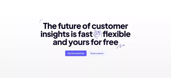 Customer Insights Hub — Dovetail - Landing design inspiration